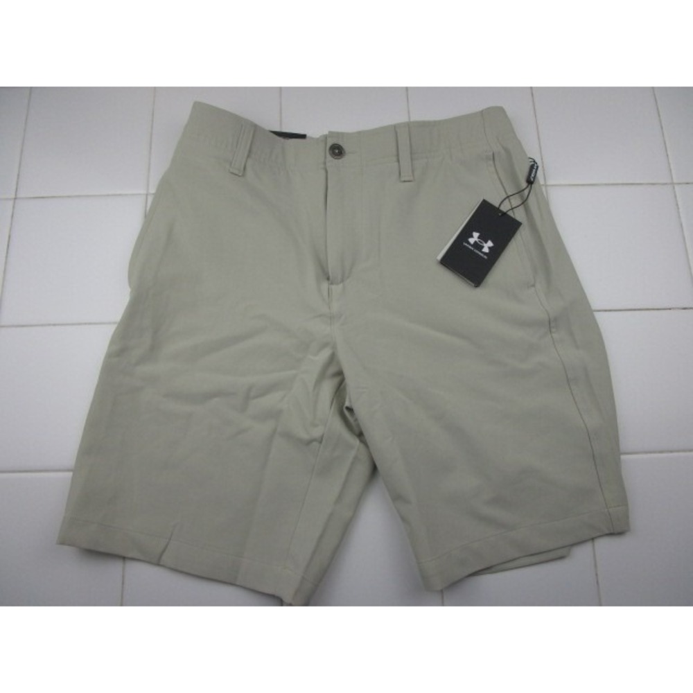 Under Armour Golf Shorts 10" Inseam Tan Biege Activewear Men's Size 30
